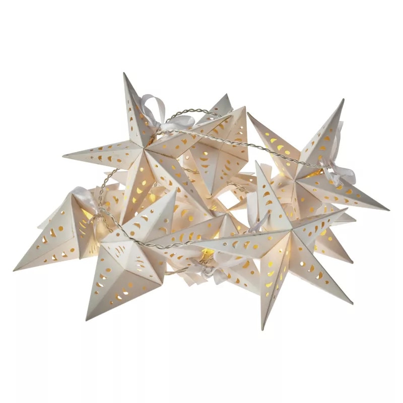 Instalatie Craciun, Stelute, Metal, Alb, Emos ZY2064, 10 LED 0.6W, Lumina Calda, IP20