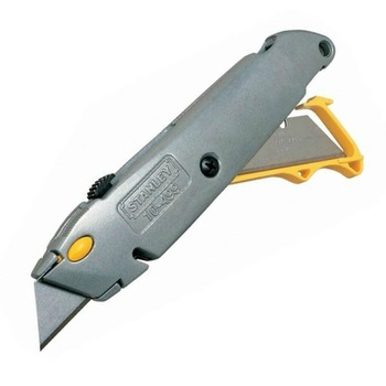 Cutter metalic Stanley cu lama retractabila trapezoidala Cutter metalic Stanley cu lama retractabila trapezoidala