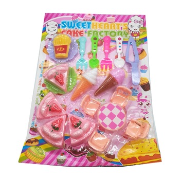 Set cofetarie, 18 piese, masa, scaune, tort, inghetata si alte accesorii Set cofetarie, 18 piese, masa, scaune, tort, inghetata si alte accesorii