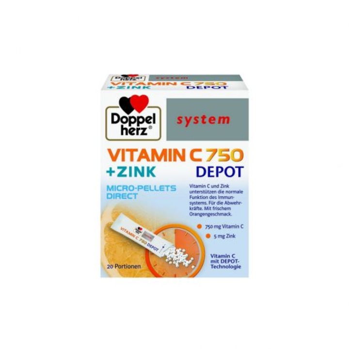 Vitamina C 750+ Zinc Depot Direct 20 plicuri Doppelherz ...