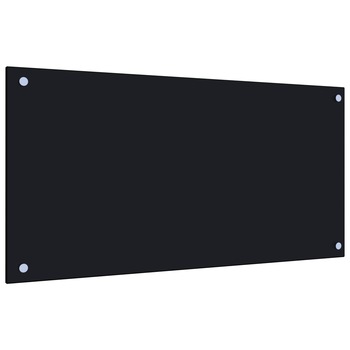 Panou antistropi pentru bucatarie, vidaXL, Sticla, 80 x 40 cm, Negru Panou antistropi pentru bucatarie, vidaXL, Sticla, 80 x 40 cm, Negru