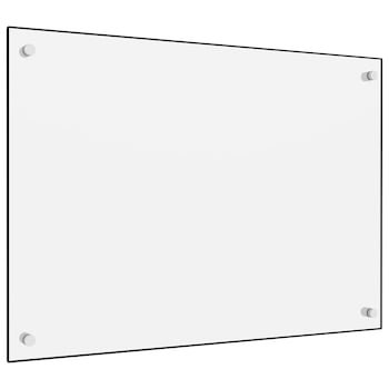 Panou antistropi pentru bucatarie, vidaXL, Sticla, 70 x 50 cm, Alb Panou antistropi pentru bucatarie, vidaXL, Sticla, 70 x 50 cm, Alb