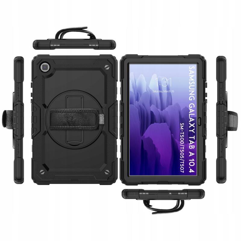 Carcasa 360 grade TECH-PROTECT Solid compatibila cu Samsung Galaxy Tab A7 2020/2022 10.4 inch Black