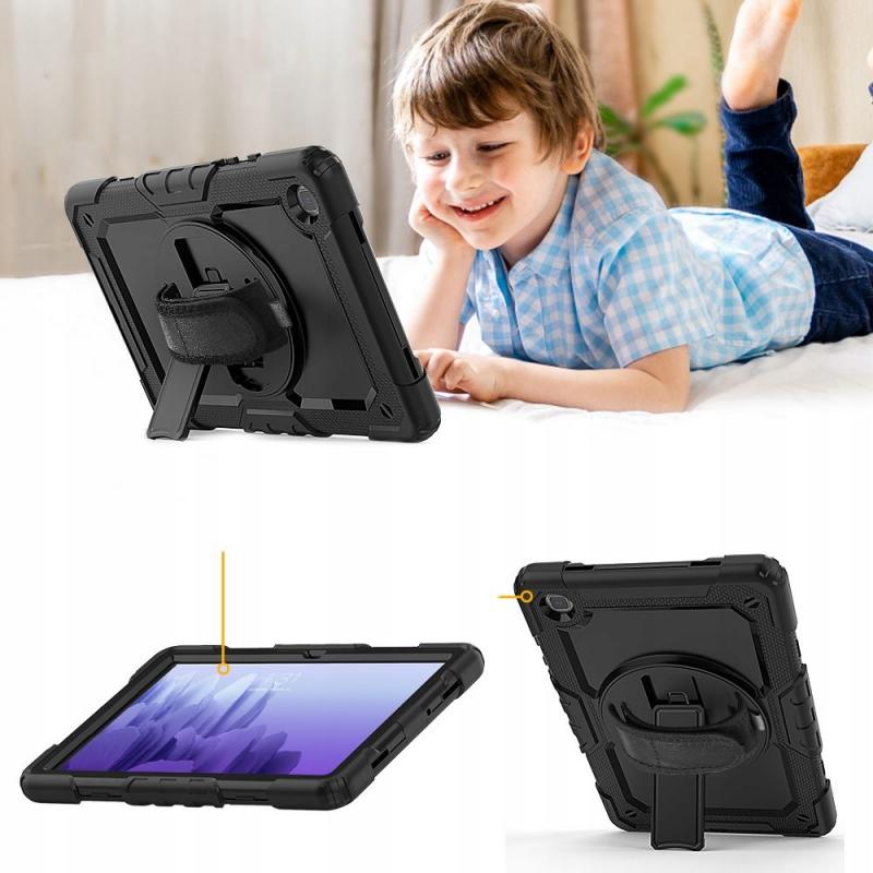 Carcasa 360 grade TECH-PROTECT Solid compatibila cu Samsung Galaxy Tab A7 2020/2022 10.4 inch Black