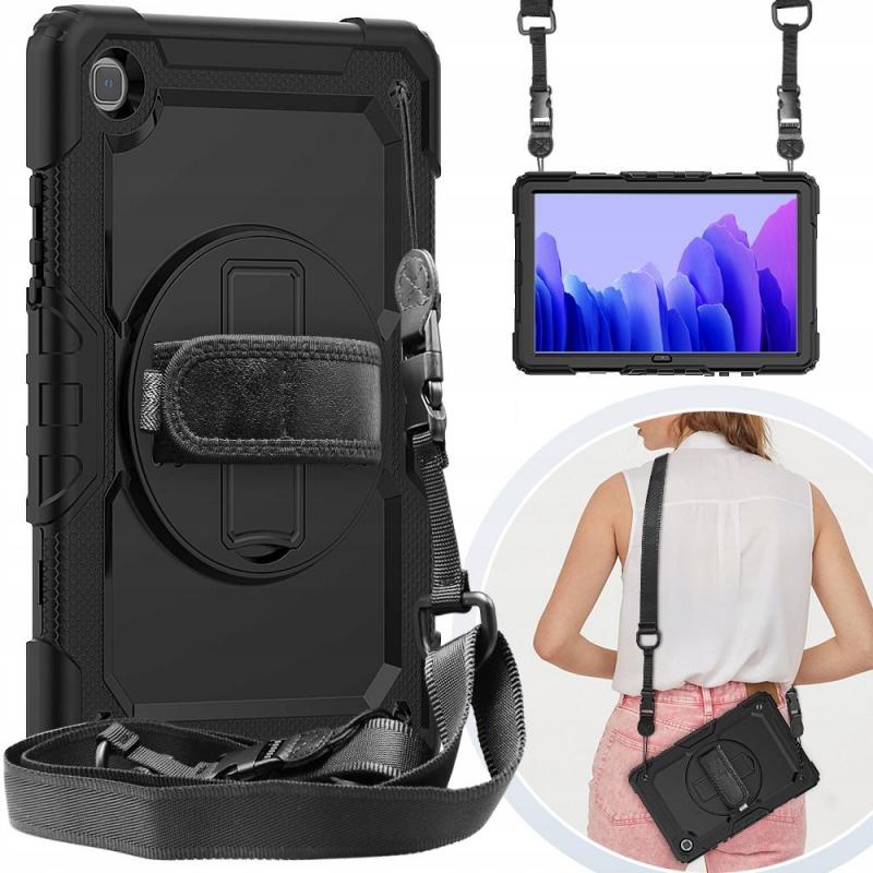 Carcasa 360 grade TECH-PROTECT Solid compatibila cu Samsung Galaxy Tab A7 2020/2022 10.4 inch Black