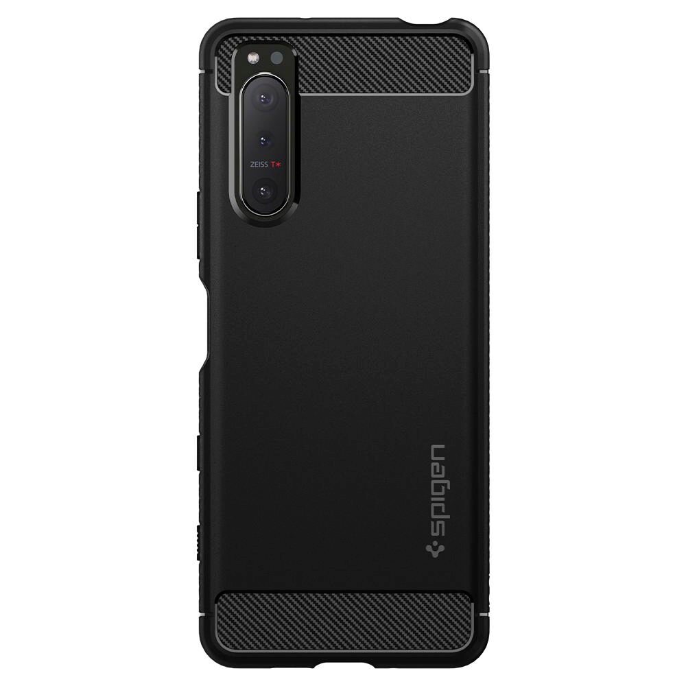 Husa Antisoc Spigen Rugged Armor pentru Sony Xperia 5 II, Negru Mat