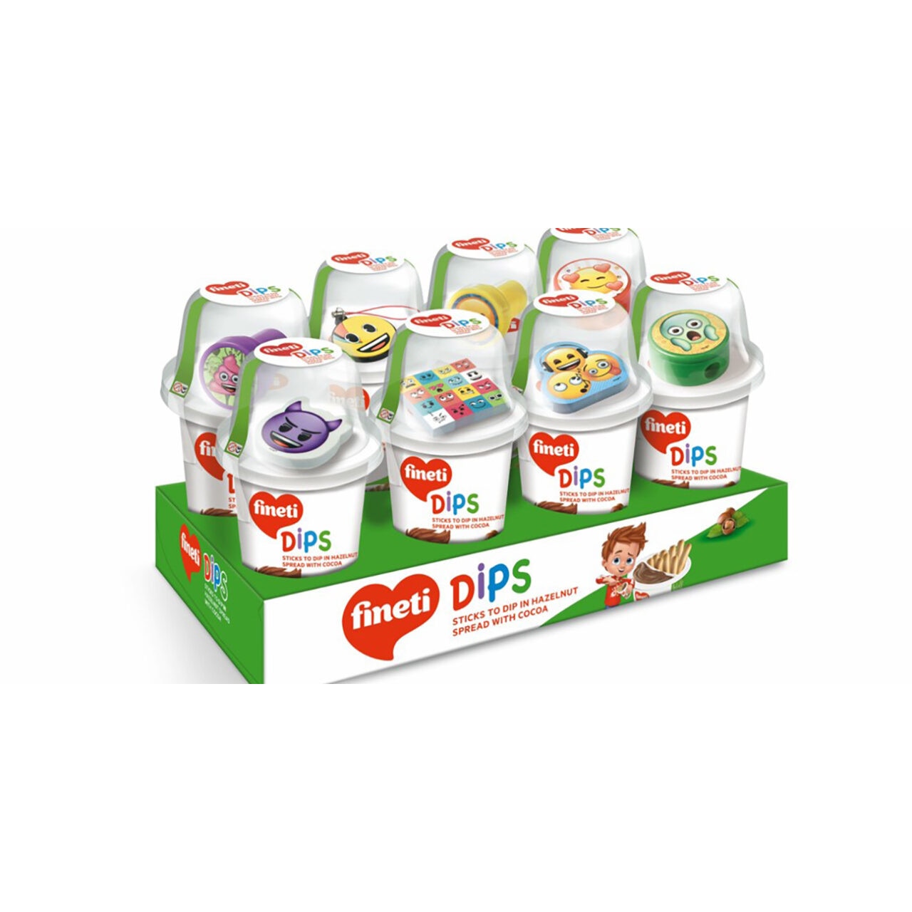 Napolitane Fineti Dips sticks cu cacao 8x 45 g