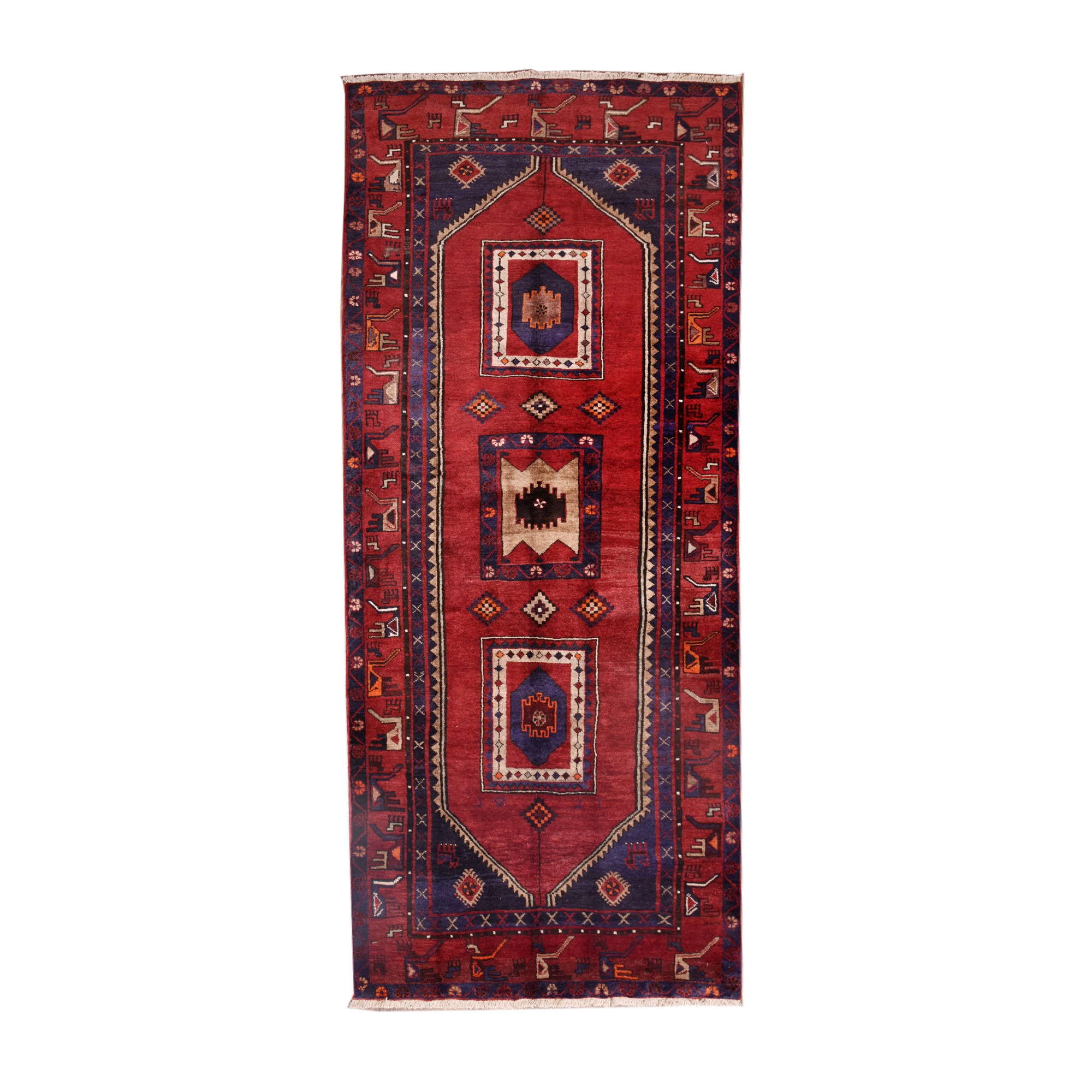 Covor Persan Kelardasht ,Manual ,Lana , Cod 3828 ,Size 330 x 145