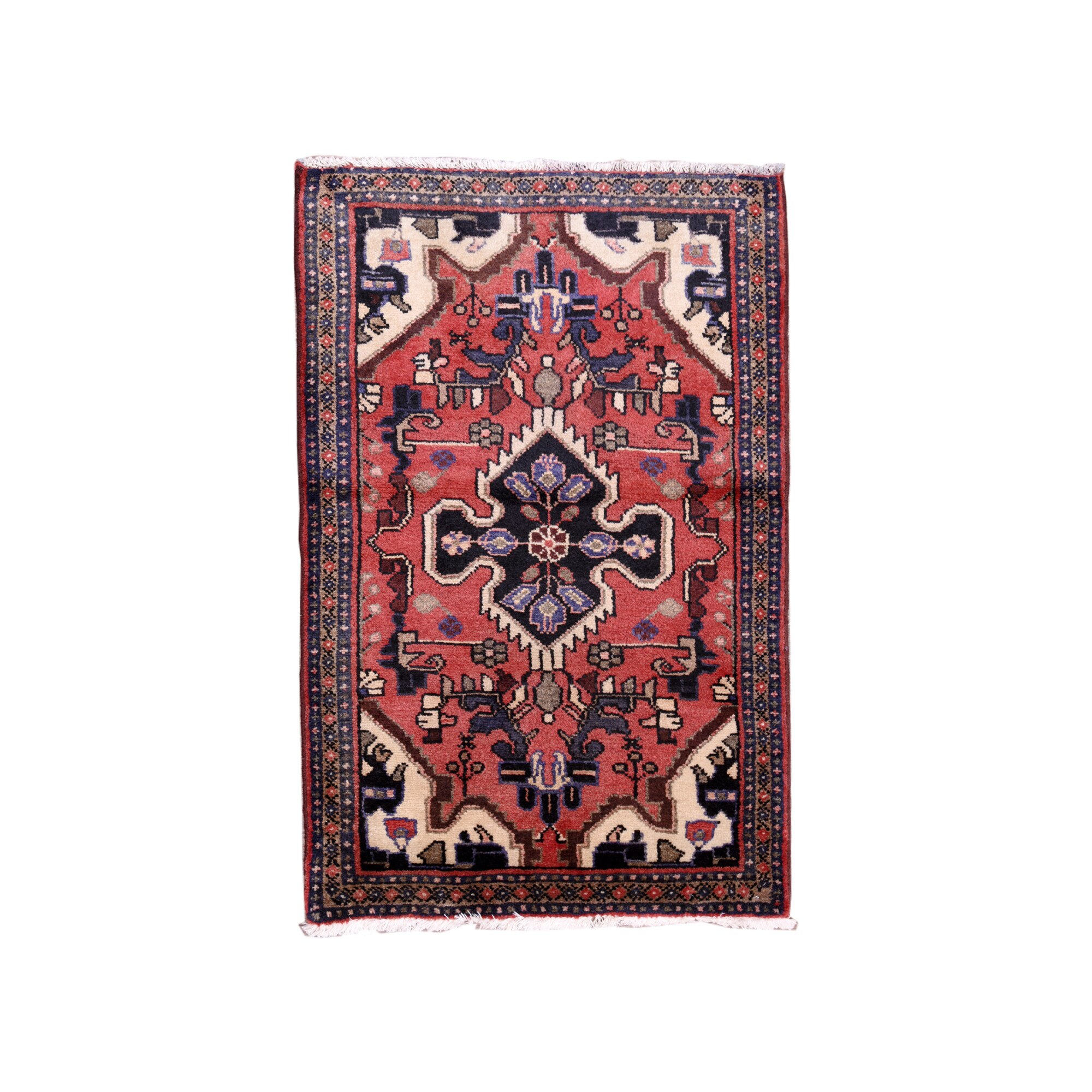 Covor Persan Hamedan,Manual ,Lana , Cod 3820 ,Size 77 x66