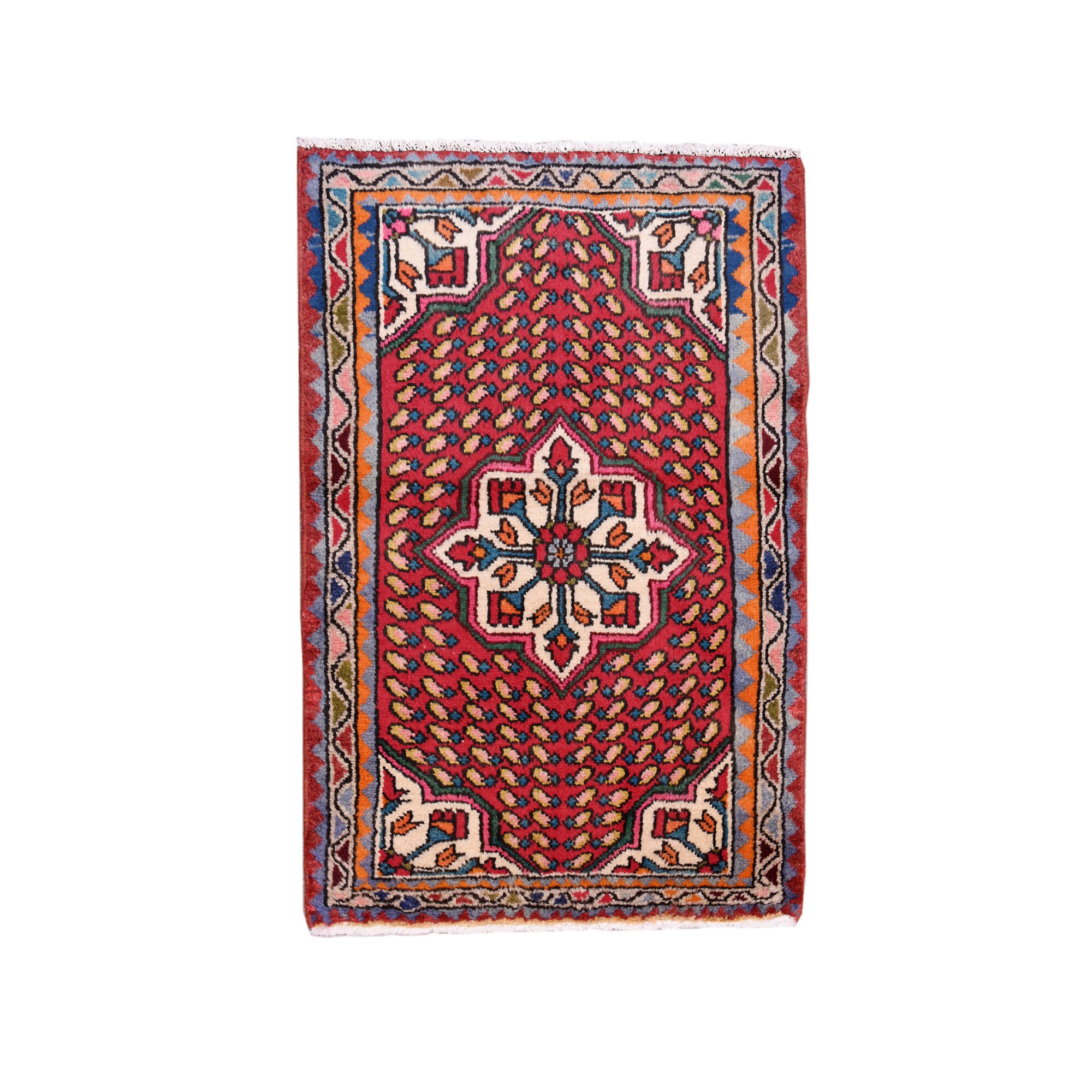 Covor Persan Hamedan,Manual ,Lana , Cod 3823 ,Size 96 x 62