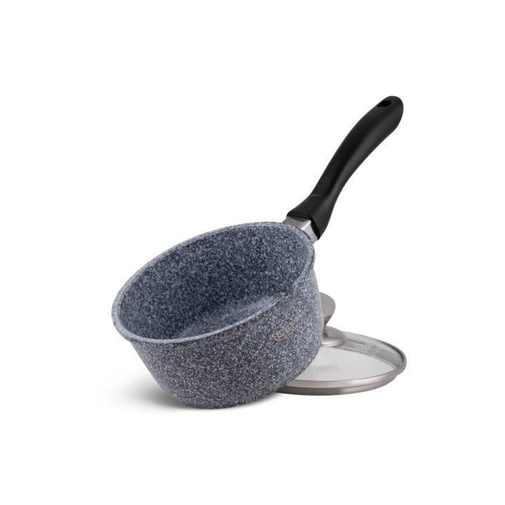 Cratita Edenberg aluminiu, cu capac din sticla, 1.3L, EB8043