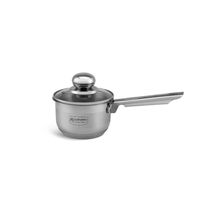 Caserola - ulcior de lapte 12cm 0.6L din otel inoxidabil, cu capac ignifug EB 3031