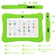 Tableta Pritom K7, Copii, tableta pentru copii,7 inch, Android 10, 16 GB ROM, Controlul Parental, Wifi, Bluetooth, Protectie ochi, Control parinte, Verde
