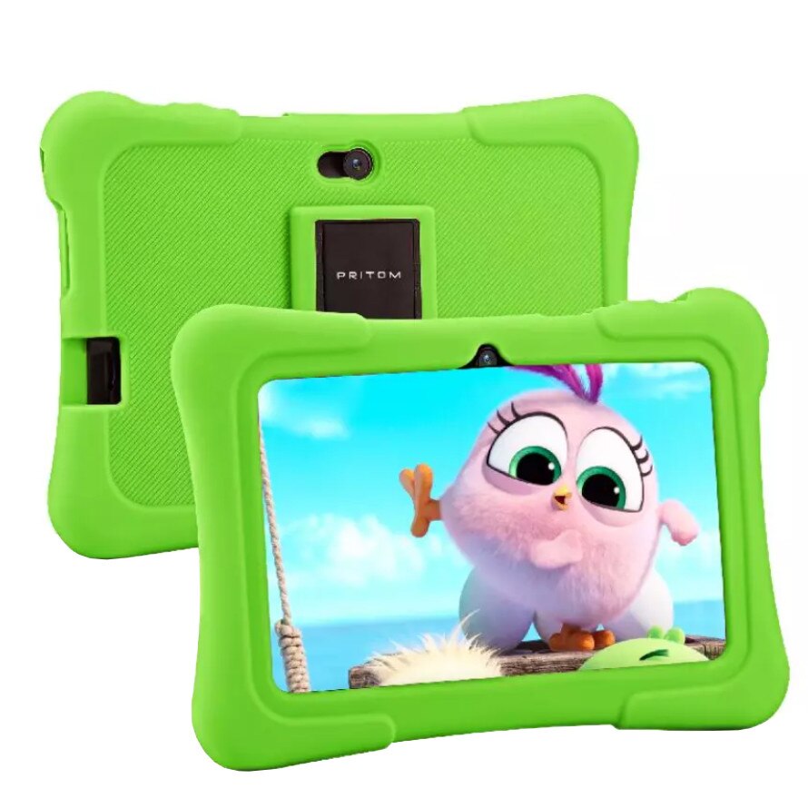 Tableta Pritom K7, Copii, 7 inch, 1 GB RAM, 16 GB ROM, Wifi, Bluetooth, Protectie ochi, Control parinte, Verde