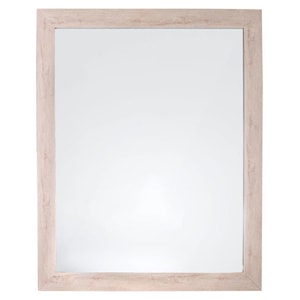 Oglinda de perete din MDF, culoarea lemnului deschis, SG, 46.5 x 56.5 x 2.5 cm
