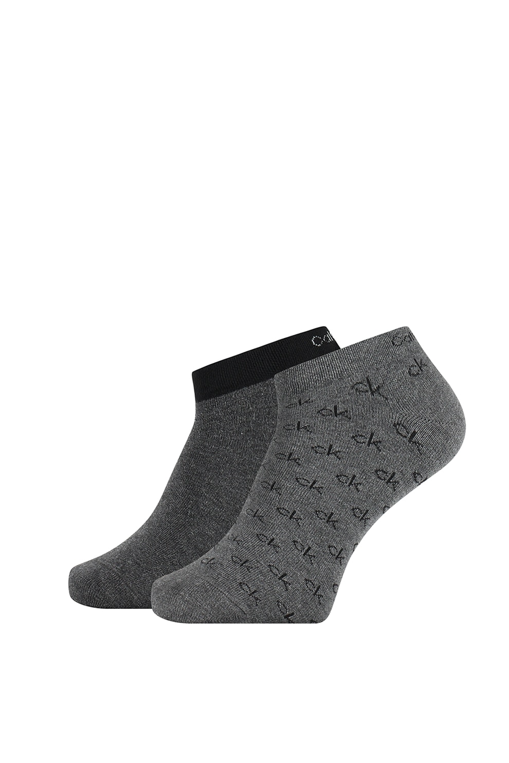 CALVIN KLEIN, Set de sosete scurte cu logo - 2 perechi