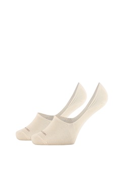 CALVIN KLEIN, Set de sosete foarte scurte - 2 perechi, Bej, 39-42 CALVIN KLEIN, Set de sosete foarte scurte - 2 perechi, Bej, 39-42