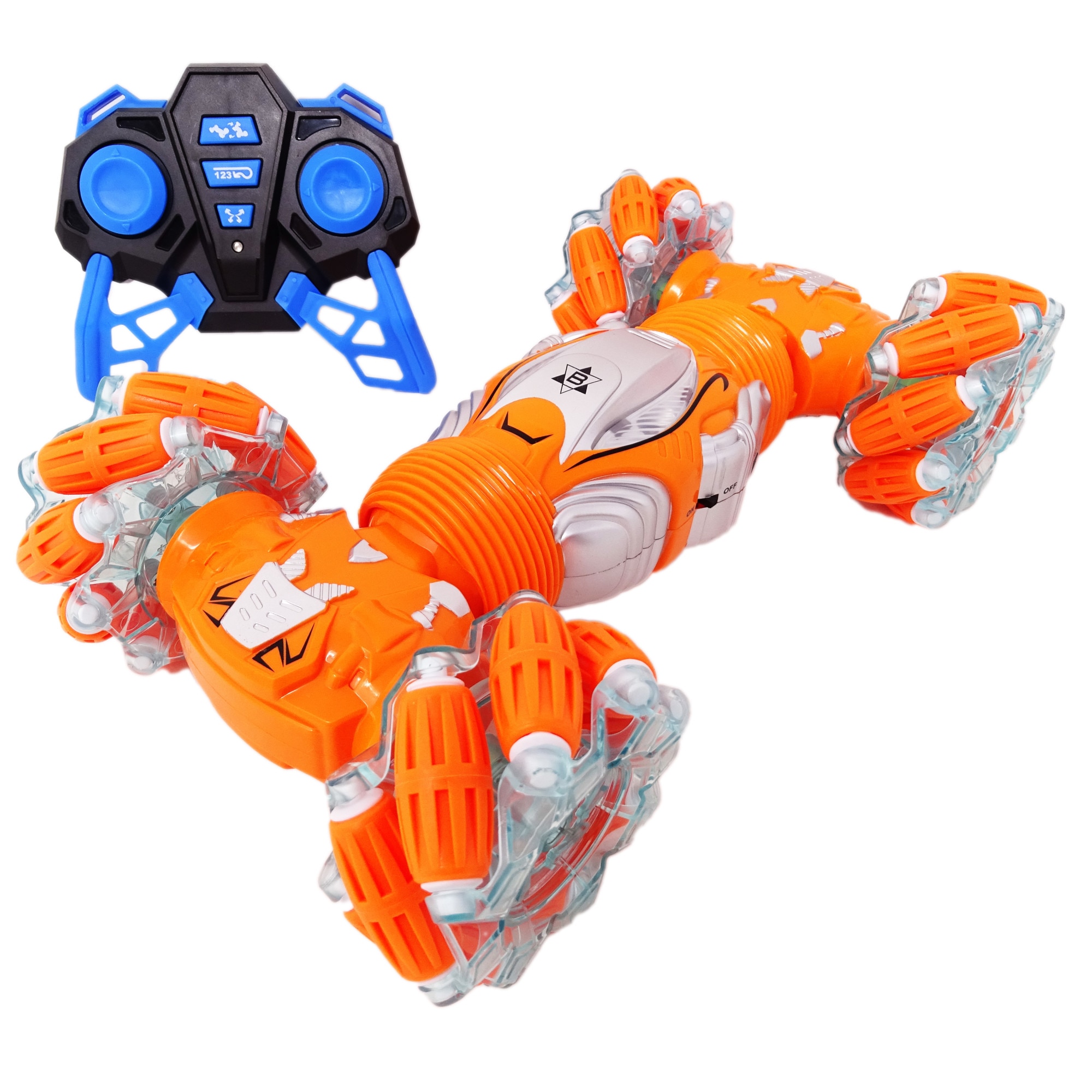 Masina SALAMANDRA KIDS® cu Telecomanda, Twist, Scala 1:12, Portocaliu