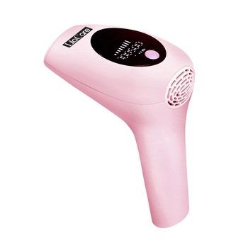 Epilator IPL Lila Care cu maner, epilare definitiva, 900.000 pulsatii, cu display LCD, 8 trepte de putere, roz Epilator IPL Lila Care cu maner, epilare definitiva, 900.000 pulsatii, cu display LCD, 8 trepte de putere, roz