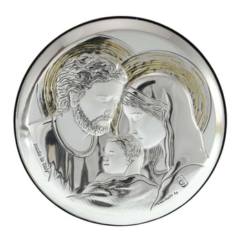 Iconita Rotunda Sfanta Familie 7,5 cm Iconita Rotunda Sfanta Familie 7,5 cm