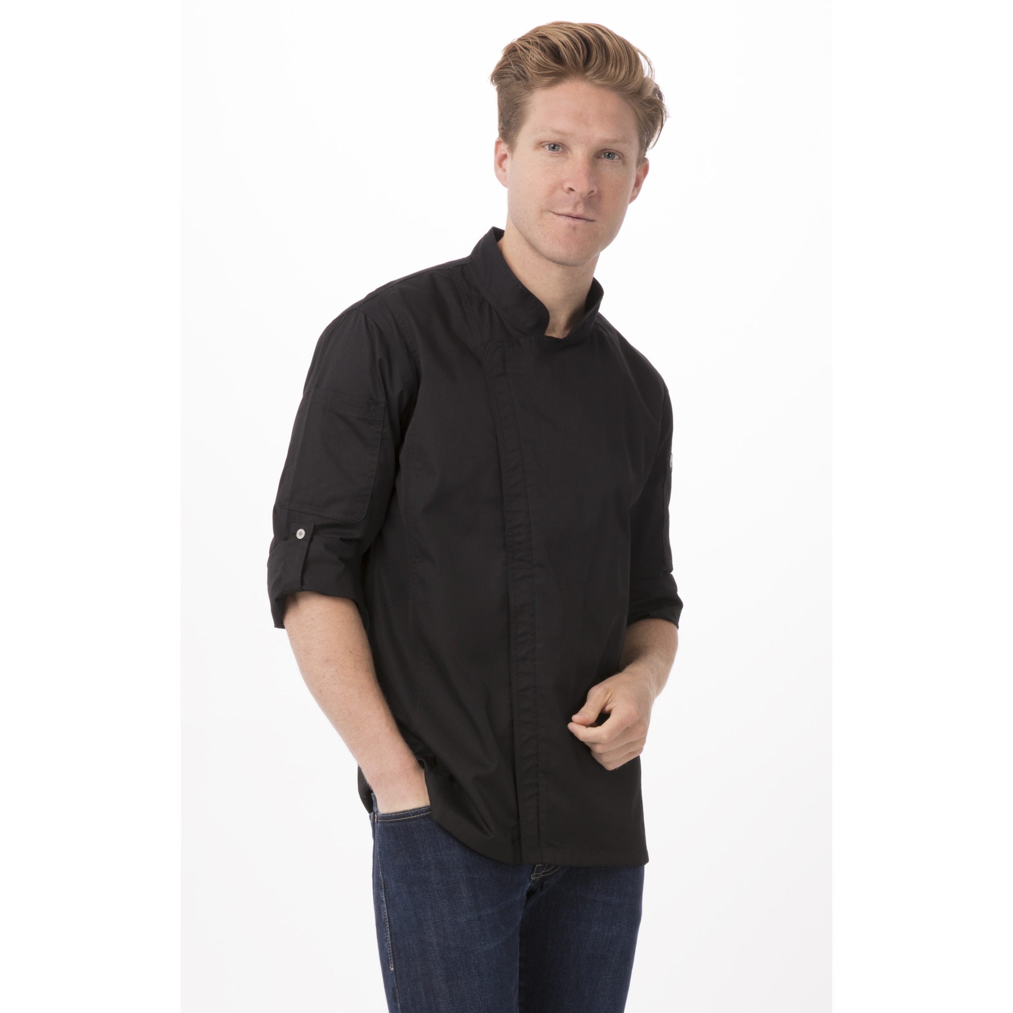 Tunica Bucatar Hartford pentru Barbati, Chef Works, Negru, 2XL INTL