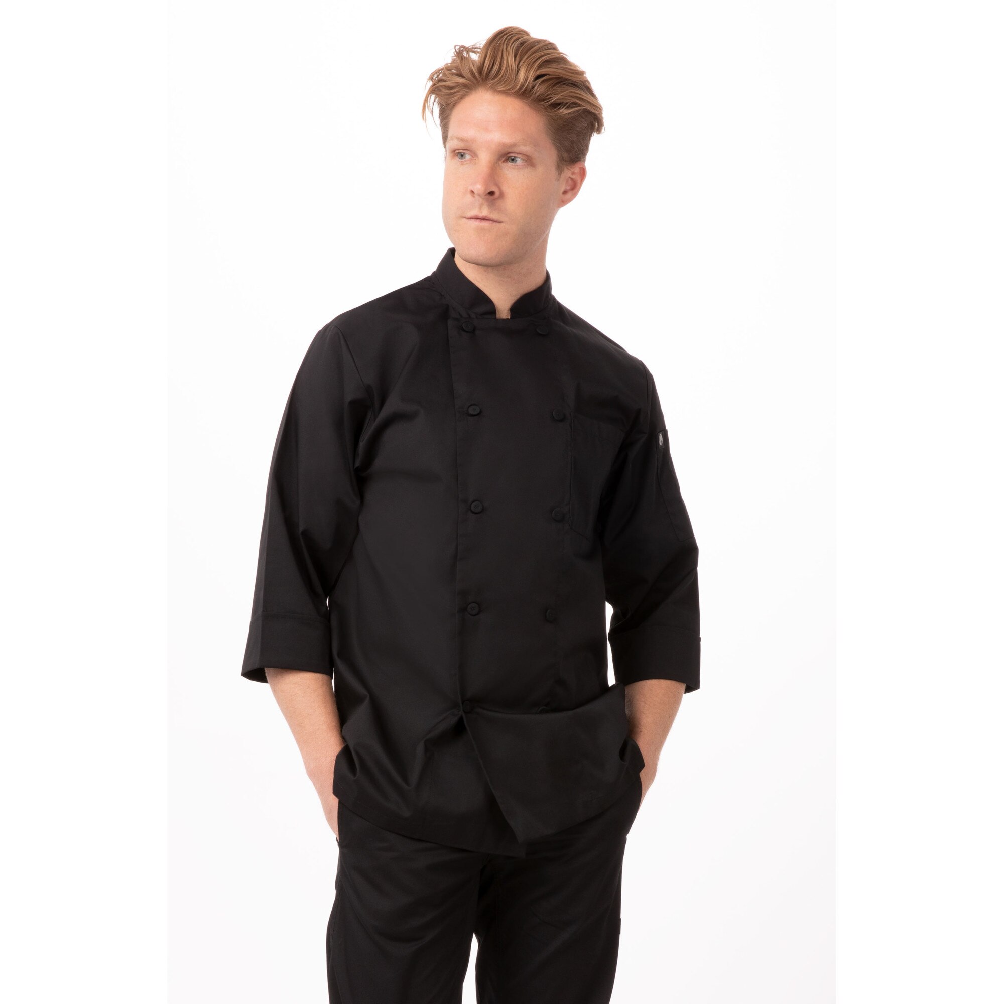 Tunica Bucatar Morocco Unisex, Chef Works, Negru, L INTL