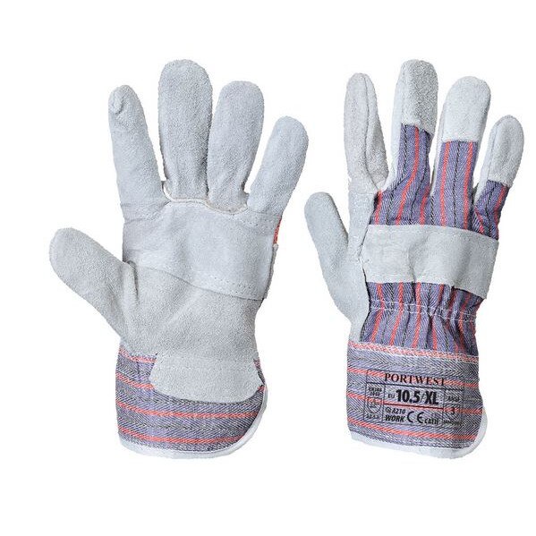 Manusi din piele, gri, XL, Portwest