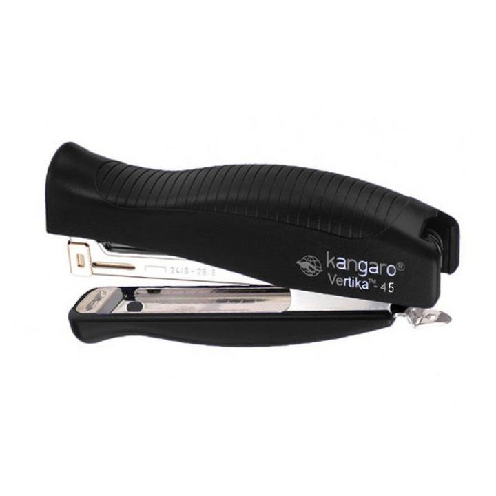 Capsator nr. 24/6, 30 coli, KANGARO VERTIKA-45 Standy, negru