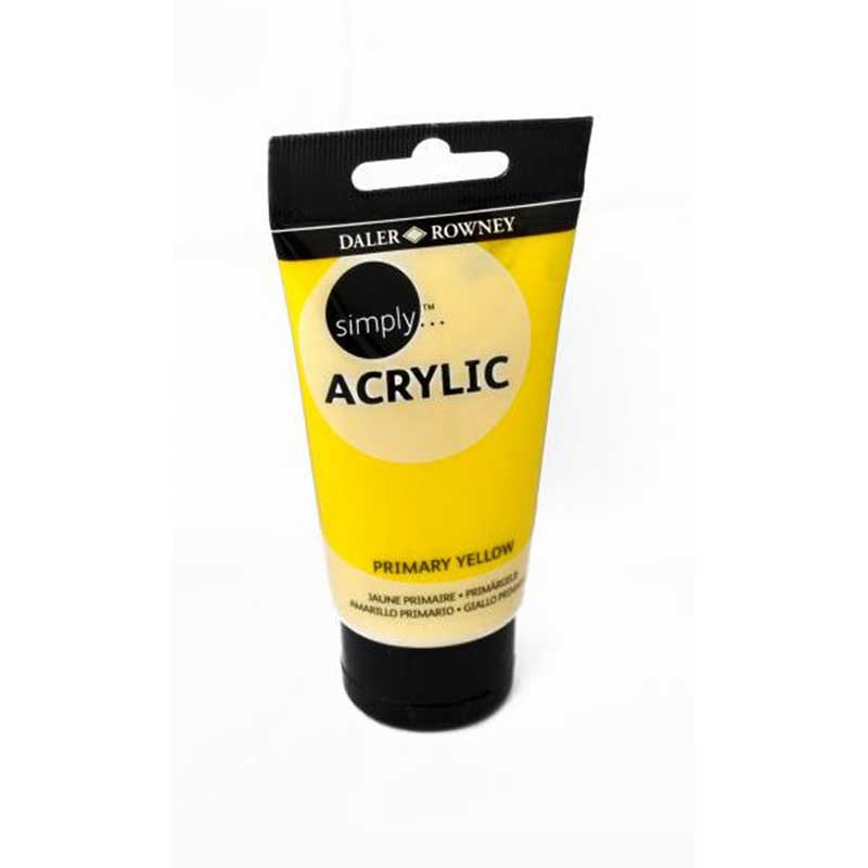 Culoare acrilica Simply, 675 - Primary Yellow, 75 ml