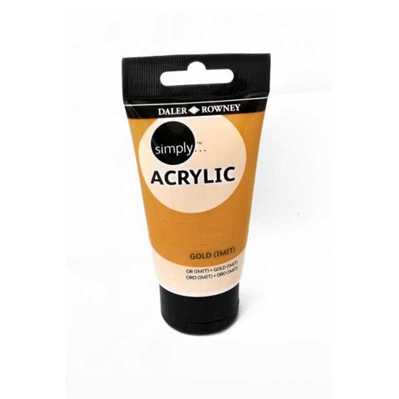 Culoare acrilica Simply, 701 - Gold, 75 ml
