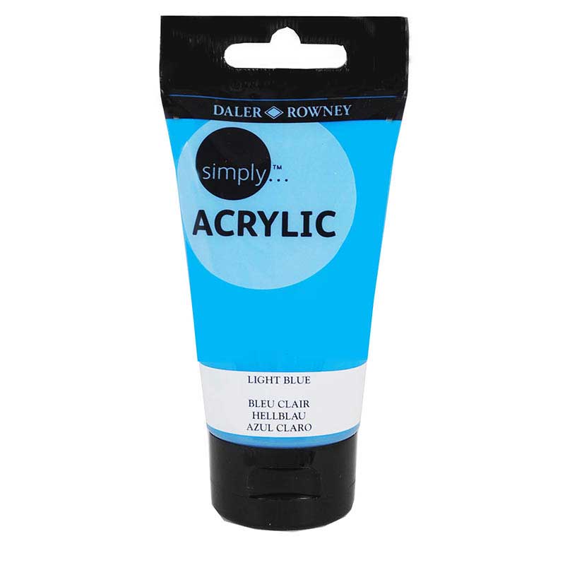 Culoare acrilica Simply, 128 - Light Blue, 75 ml