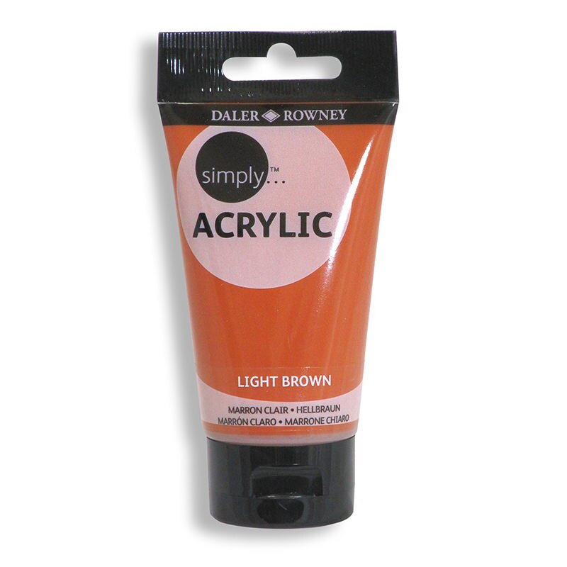 Culoare acrilica Simply, 213 - Light Brown, 75ml