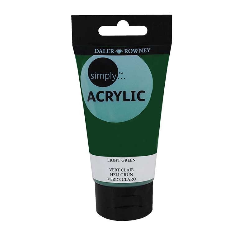 Culoare acrilica Simply, 348 - Light Green, 75 ml