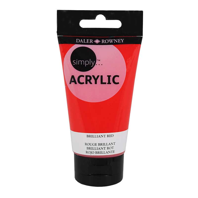 Culoare acrilica Simply, 547 - Brilliant Red, 75 ml