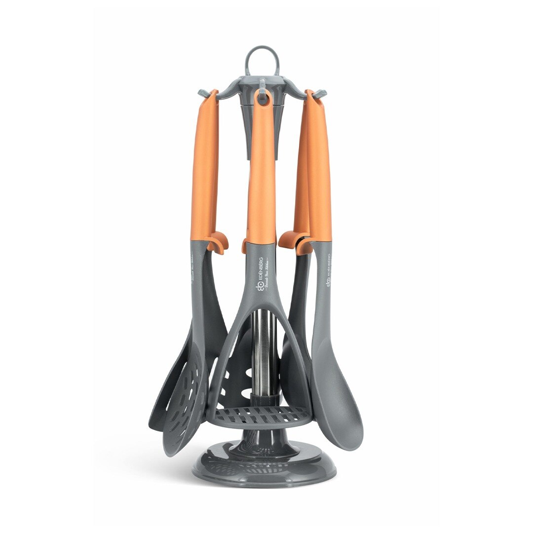 Set 6 piese Edenberg bucatarie, cu maner galben+suport, EB7803