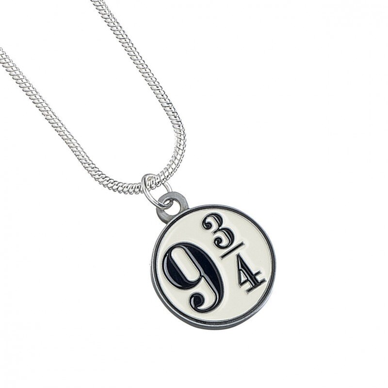 Lantisor Cu Pandantiv Harry Potter - Platform 9 3/4 , Placat Cu Argint, Argintiu