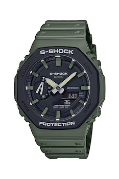 Casio - G-Shock többfunkciós chrono karóra háttérvilágítással, katonai zöld/fekete