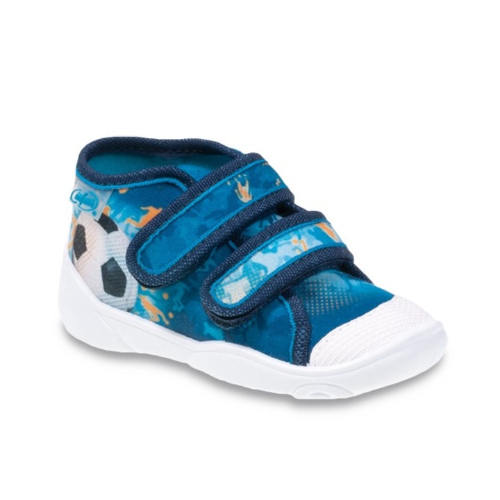 Pantofi baieti Befado 212P049 din material textil, talpi respirabile, albastru, 24 EU