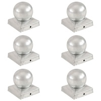 set 6 capace pentru stalp tip glob vidaxl metal galvanizat 91 x 91 mm argintiu imagen 9_0_
0