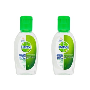 Set 2 bucati Gel Dezinfectant Dettol pentru maini, 50 ml DT-0260234 Set 2 bucati Gel Dezinfectant Dettol pentru maini, 50 ml DT-0260234