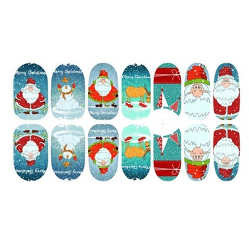 Sticker pentru unghii nail art, Lila Rossa, 14 in 1, nr 162 Sticker pentru unghii nail art, Lila Rossa, 14 in 1, nr 162