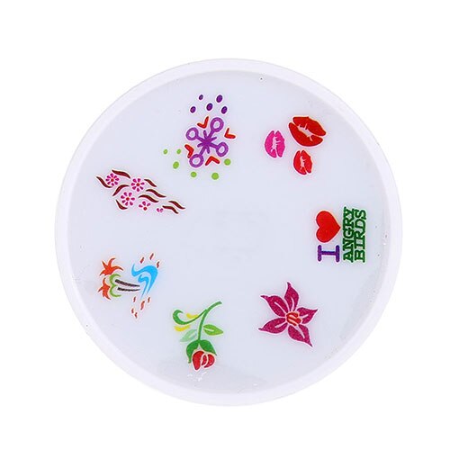 Matrita stampila unghii, Miley, silicon, alba, A5