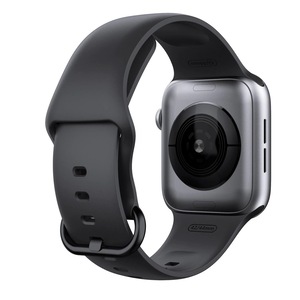 Curea cu catarama compatibil Apple Watch 1 2 3 4 5 6 , Sport, Silicon, 38mm , negru
