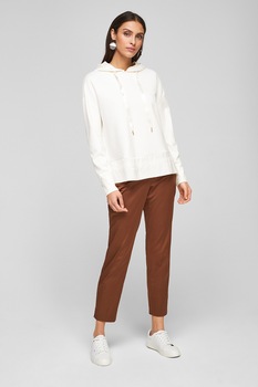 s.Oliver, Hanorac cu maneci cazute, Alb s.Oliver, Hanorac cu maneci cazute, Alb