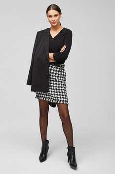 s.Oliver, Bluza cu decolteu in V, Negru s.Oliver, Bluza cu decolteu in V, Negru