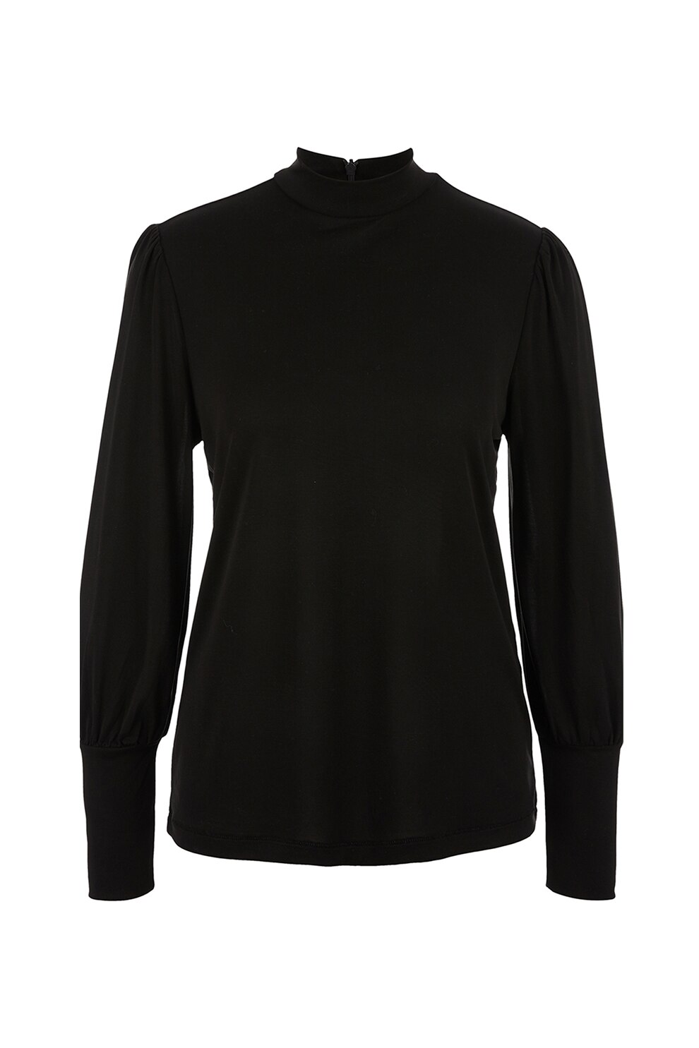 s.Oliver, Bluza din amestec de modal cu guler scurt, Negru, S