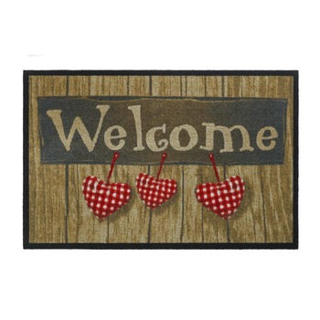 Covoras Intrare Burco, Maro/Rosu, 45x75, S39-040211 Covoras Intrare Burco, Maro/Rosu, 45x75, S39-040211