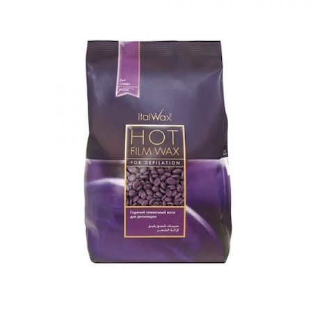 Ceara de epilat profesionala elastica granule - Pruna 1 kg Italwax Hot film Wax
