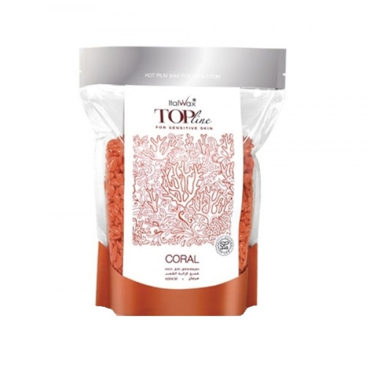Italwax Top Line Wax Professzionális epiláló viasz szintetikus granulátum film - Coral 750 g