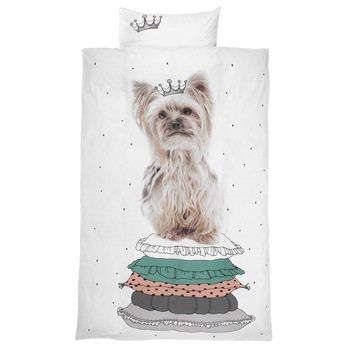 Lenjerii de pat 1 persoana, Zola®, Catelus dragalas,140x200 cm Lenjerii de pat 1 persoana, Zola®, Catelus dragalas,140x200 cm